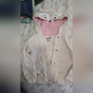 Bundles Cream and Pink Hooded Jacket